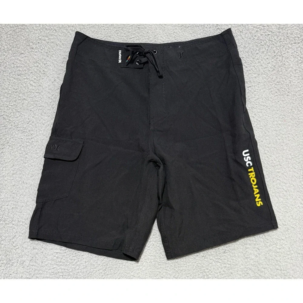 Hurley One and Only USC Trojans Board shorts Blackout Mens 30 10